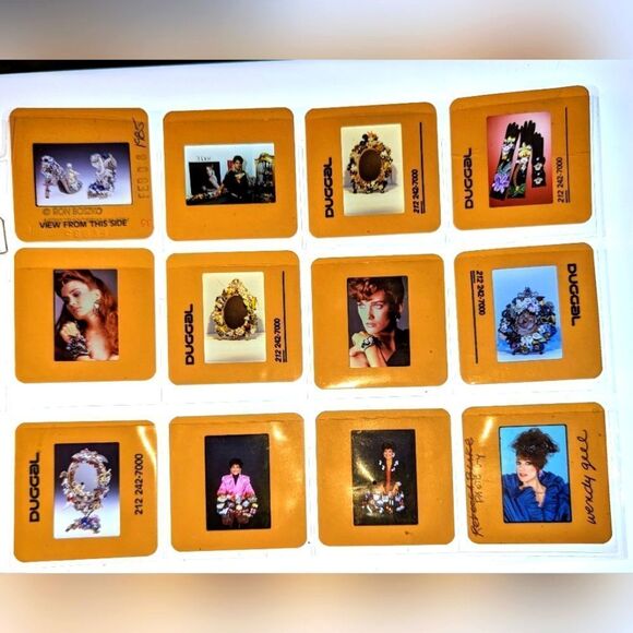Wendy Gell 35 mm slides. Vogue fashion, mirrors, bling shoes, Marissa Berenson. - Picture 1 of 4